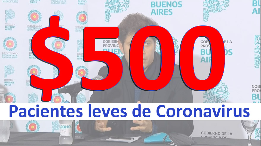 $500 a pacientes leves de Coronavirus